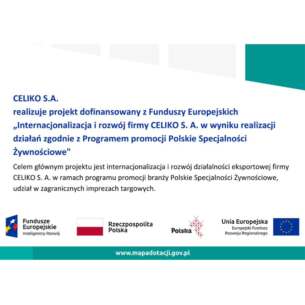 „Promocja polskich marek produktowych i wzrost konkurencyjności firmy CELIKO