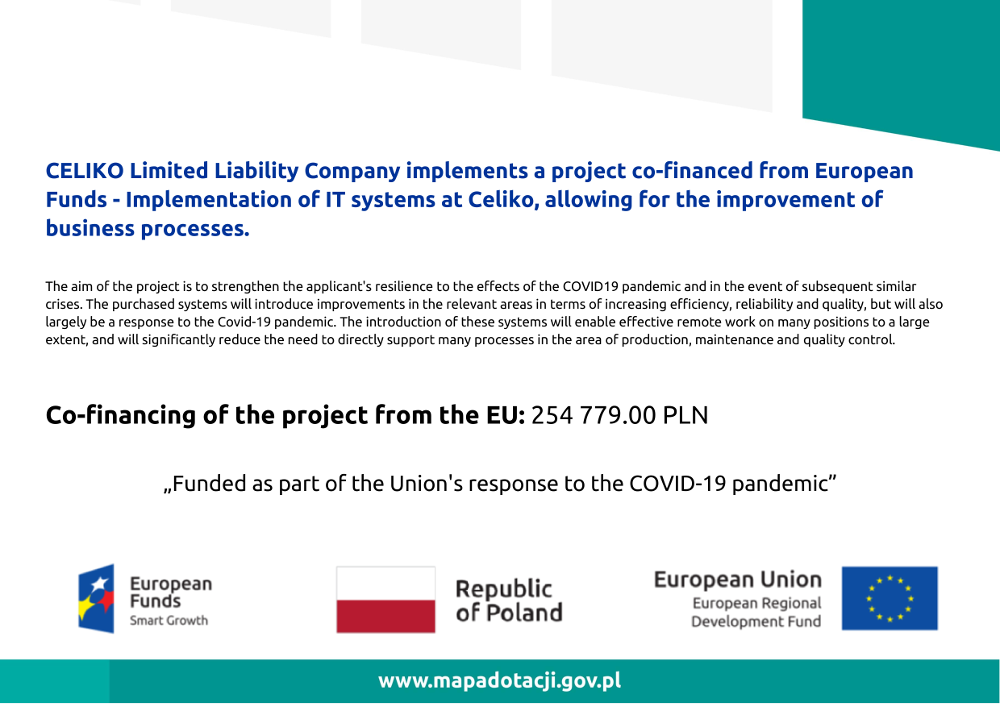 Projekt finansowany z Funduszy Europejskich.